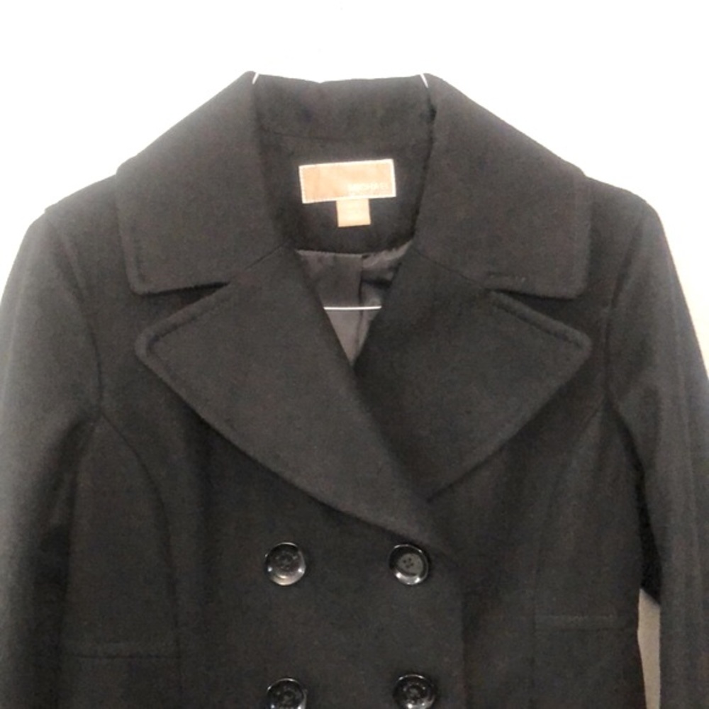 MICHAEL Michael Kors Wool, Front Pockets Double Breasted Coat/EUC - Picture 7 of 15
